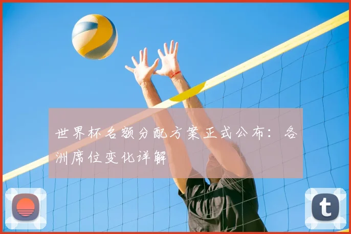 世界杯名额分配方案正式公布：各洲席位变化详解